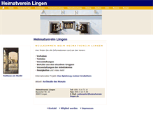 Tablet Screenshot of heimatverein-lingen.de